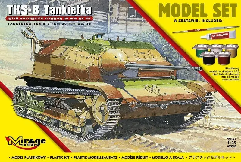 Rotaļu tanks Mirage Tks-B ar Nkm 20mm Photo 2
