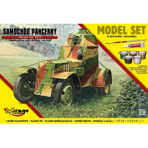 Toy armored car Mirage wz.34-II model — construction set by Mirage