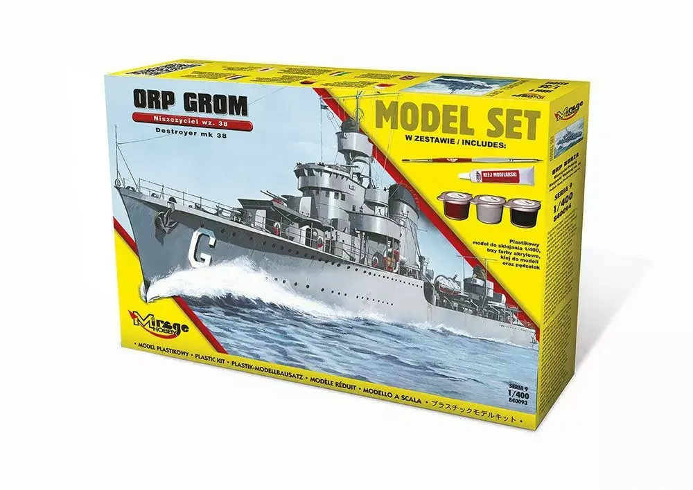 Mirage model kit ORP 'Grom' wz.38 1:700 Photo 6