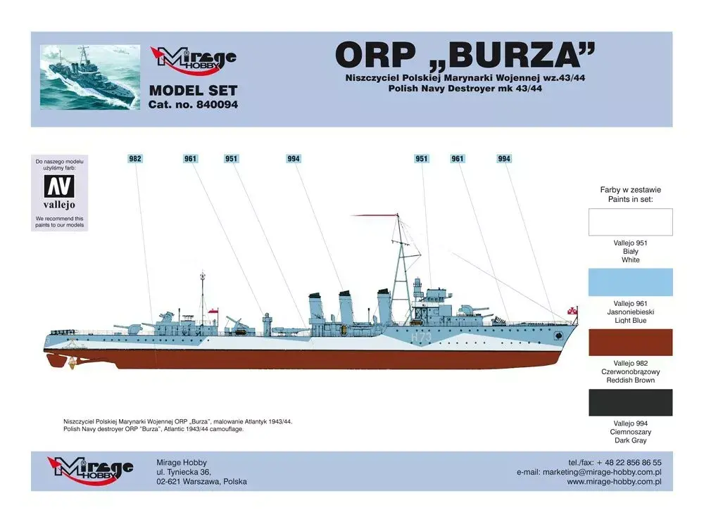 Mirage ORP Storm wz.44 Modeļa komplekts Photo 6