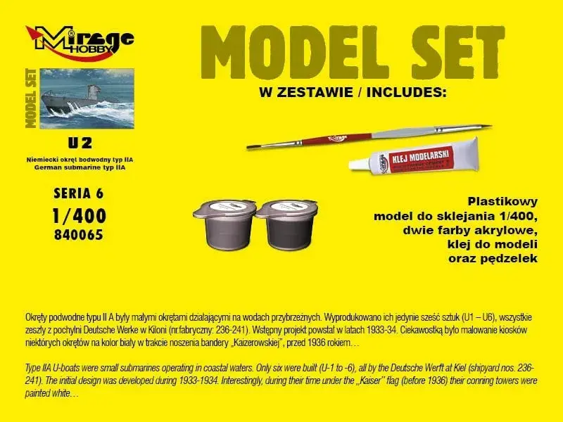 Saliekamā rotaļlieta Mirage — zemūdene U2 Photo 2