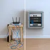 Extralink Wall Mounted Rack Cabinet 6U 600x450 Gray Photo 6