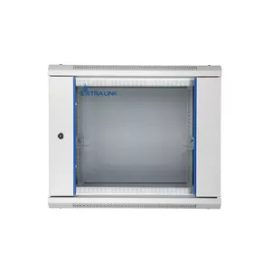 Extralink Cabinet rack EX.8574 400mm 600mm 450 mm hanging Openable 19'' 9U Pie sienas stiprināms statīvs Pelēks