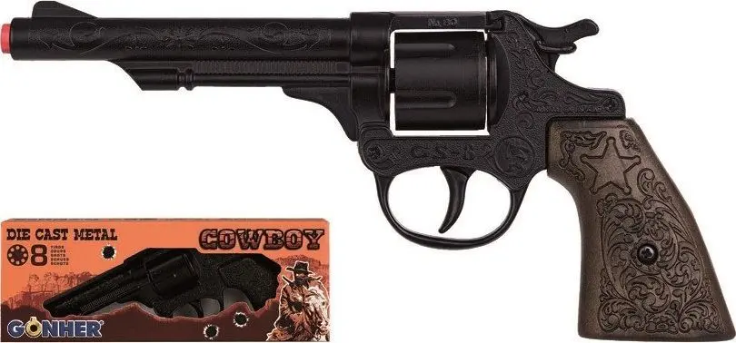 Toy metal cowboy gun Pulio 15580/6 Photo 2