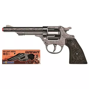 Toy cowboy revolver Pulio GONHER 80/0 metal 8 rounds