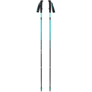 Black Diamond Distance Carbon Z treka nūjas, fitnesa aprīkojums (tirkīza, 1 pāris, 100 cm)