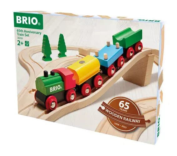 Набор поездов и рельсов BRIO 65th Anniversary Train Set Photo 4