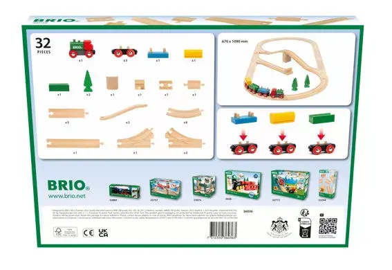Набор поездов и рельсов BRIO 65th Anniversary Train Set Photo 7