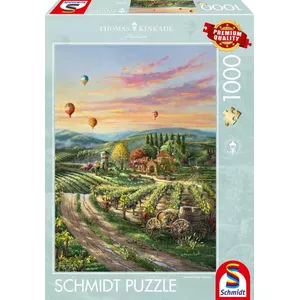 Schmidt Spiele Thomas Kinkade Studios: Peaceful Valley Vineyard Jigsaw puzzle 1000 pc(s) Landscape