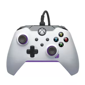 Gamepad PDP 049-012-WPR — Wired USB Type-A controller for PC and Xbox (Purple/White, 2.44 m cable)