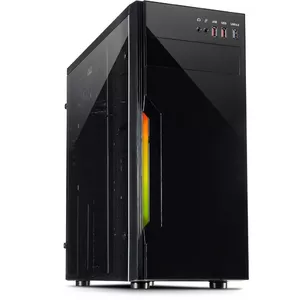 Datora korpuss Tower INTER-TECH Inter-Tech B-42 RGB Tower Black 200×420×425 mm atbalsta ventilatorus 120/140/80 mm