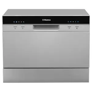 Hansa, mini, 6 комплектов посуды, серебристый - Отдельностоящая посудомоечная машина