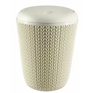 Bathroom waste bucket Curver Knit 7L Ø22x30cm white