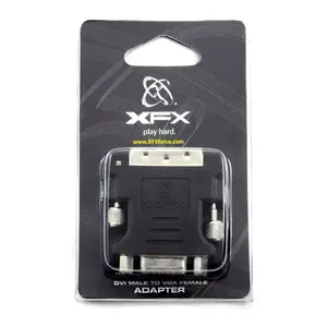 Переходник XFX MA-AP01-DV1K DVI ↔ VGA, кабельный гендер-чейнджер, чёрный