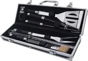 Grill tool set ORION 8-piece in carrying case — basic grilling utensils