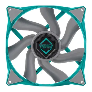 Computer case fan Iceberg IceGALE Xtra 14 cm Teal — 12V, 500–2500 RPM, 169 CFM, dual ball bearing