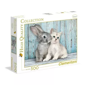 Пазл Clementoni Cat & Bunny 500 элементов — 344×254 мм, Животные, 14–99 лет