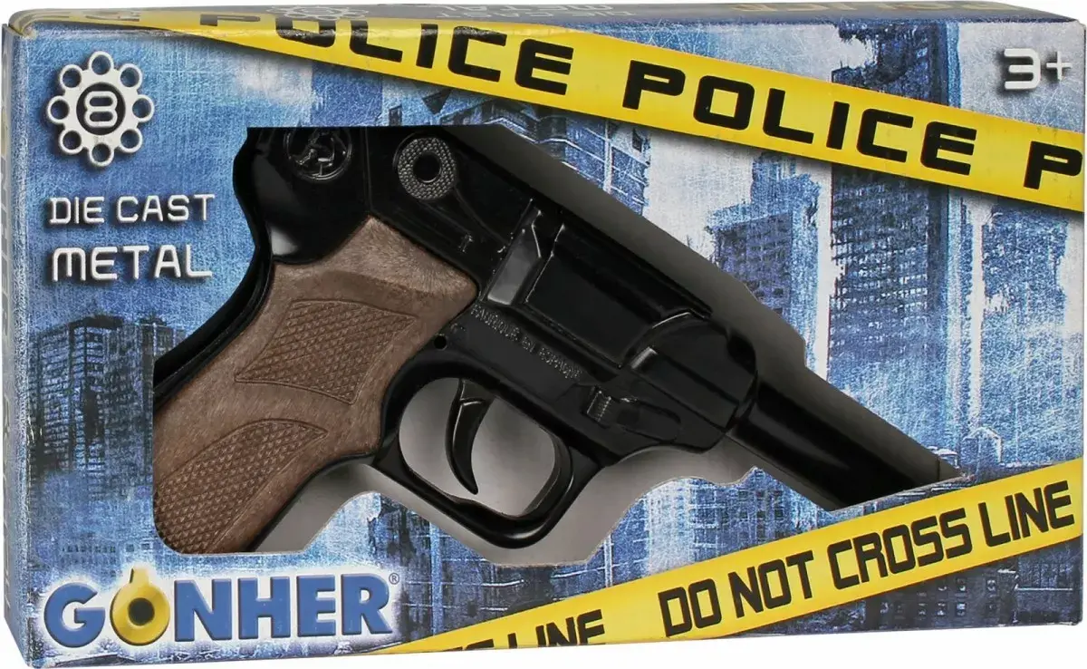 Toy metal police pistol Pulio 155124 Photo 1