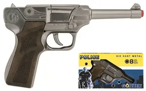 Toy metal police pistol Pulio 155124 with realistic design and durable construction