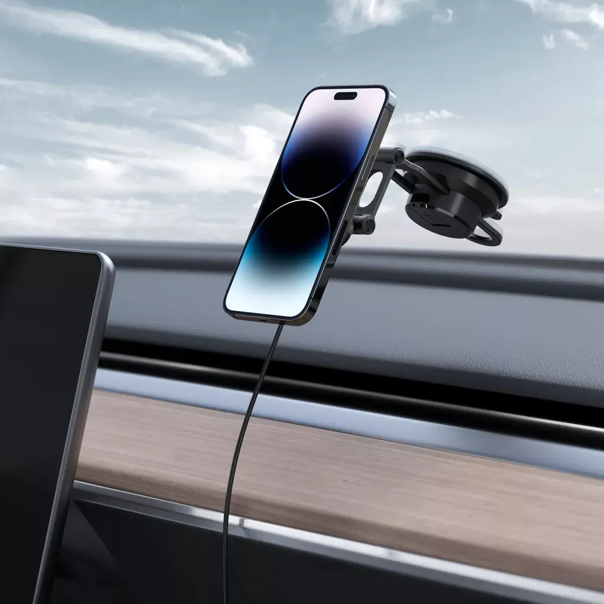 Автодержатель Spigen OneTap Pro 3 с беспроводной зарядкой Photo 10
