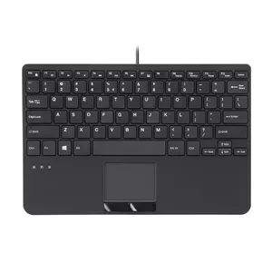 Keyboard Perixx PERIBOARD-525 USB QWERTZ German Black Mini Wired 78 Keys
