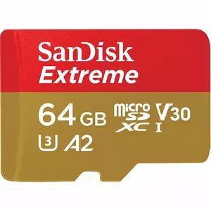 SanDisk Extreme memory card 64 GB MicroSDXC UHS-I Class 3