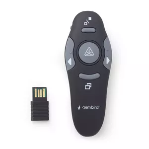 Gembird *Wireless presenter with laser pointer rādāmkoks 660 nm 10 m Melns