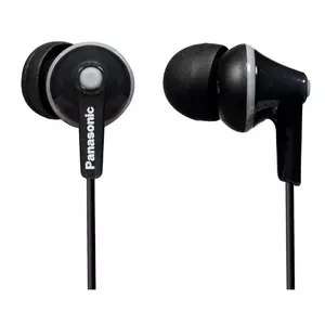 Panasonic RP-HJE125E-K headphones/headset Wired In-ear Music Black