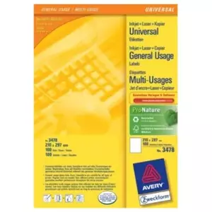 Многофункциональные ярлыки Avery 3478