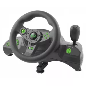 Esperanza EGW102 spēļu kontrolierīce Melns, Zaļš USB Stūre Digitāls PC (dators), Playstation 3