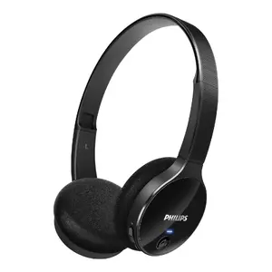 Austiņas Philips Bluetooth stereo SHB4000/10 bezvadu melnas 20–20000 Hz darbības rādiuss 15 m svars 71 g
