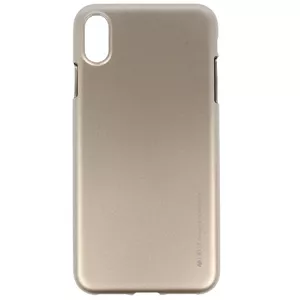 Mercury i-Jelly Back Case Strong Silicone Case With Metallic Glitter for  Apple iPhone XS MAX Gold