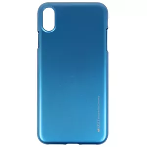 Mercury i-Jelly Back Case Strong Silicone Case With Metallic Glitter for  Apple iPhone XS MAX Blue