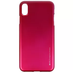 Mercury i-Jelly Back Case Strong Silicone Case With Metallic Glitter for  Apple iPhone XS MAX Pink