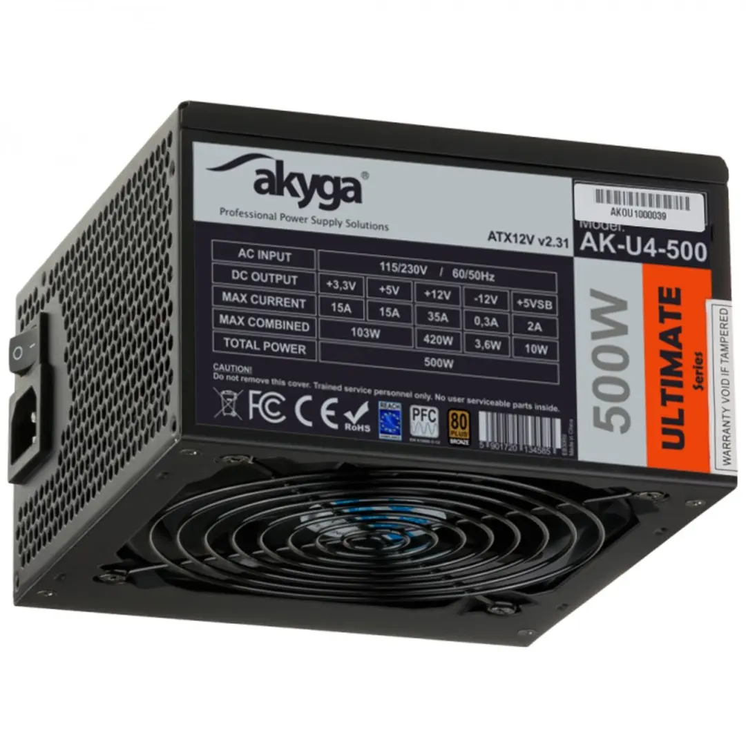 Barošanas bloks Akyga AK-U4-500 Photo 8
