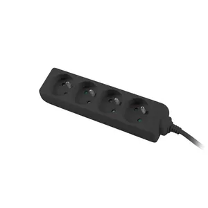 Удлинитель Lanberg PS0-04E-0150-BK 1.5м 4 AC розетки Черный