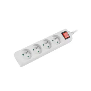 Удлинитель питания Lanberg PS1-04E-0150-W 1.5м 4 розетки Внутренний Белый