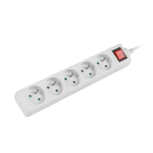 Удлинитель Lanberg PS1-05E-0150-W 1.5м 5 розеток Внутренний Белый