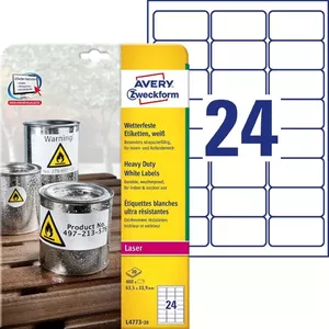 Самоклеящаяся этикетка Avery L4773-20 Закругленный прямоугольник