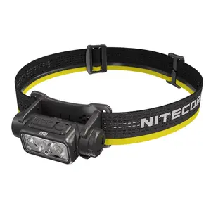 Galvas lukturis Nitecore NU40 1000 lūmeni uzlādējams viegls, galvas lukturis, 0.116 kg, ūdensizturīgs, triecienizturīgs, melns