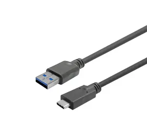 VivoLink PROUSBCAMM1 USB Cable USB 3.2 Gen 1 Type-C Male to Type-A Male 1 m Black