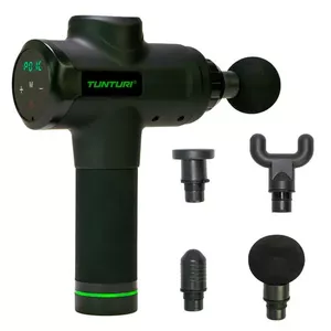 Handheld massager Tunturi T-14TUSYO059 — AC 20 V, 50–60 Hz, 70×245×230 mm, Black/Green