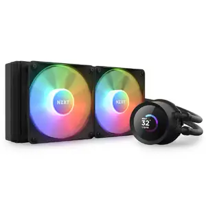 NZXT Kraken 240 RGB Processor All-in-One Liquid Cooler with 12 cm Fans and Fluid Dynamic Bearing Black