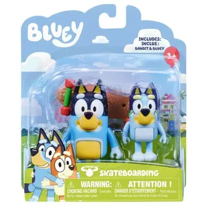 Коллекционные фигурки TMTOYS BLU13042 — набор из 2 фигурок Bluey, пластик, компактный размер