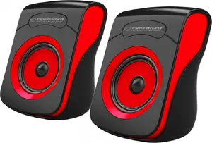 Speakers 2.0 USB FLAMENCO black-red, EP140KR, 6W