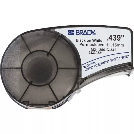 Etiķešu lenta Brady M21-250-C-342 melns uz