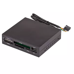 Internal USB 2.0 Card Reader Akyga AK-CA-37 for 3.5" Bay — CF, SD, MicroSD, MS, MMC, xD, MicroDrive (Black)