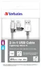 VERBATIM 48869 USB A to Micro-USB B/Lightning cable Photo 2