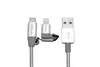 VERBATIM 48869 USB A to Micro-USB B/Lightning cable Photo 5