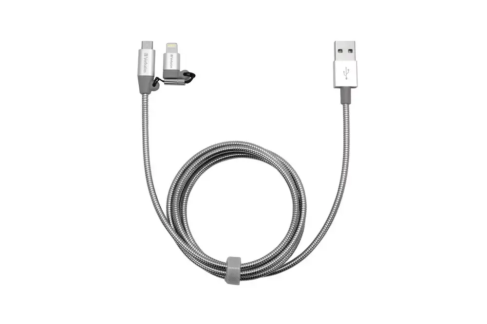 VERBATIM 48869 USB A to Micro-USB B/Lightning cable Photo 6